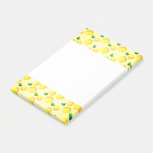 Yellow Lemons Post it Notes Post-it Klebezettel (angewinkelt)