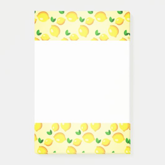 Yellow Lemons Post it Notes Post-it Klebezettel (Vorderseite)