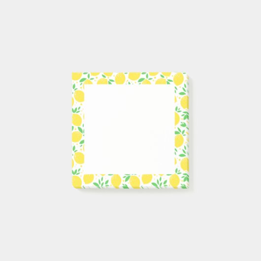 Yellow Lemons Post it Notes Post-it Klebezettel (Vorderseite)