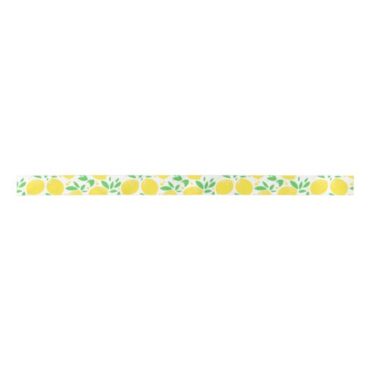 Yellow Lemons Ribbon Satinband (Vorderseite)