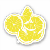 Yellow Lemons Sommerspass Aufkleber (Vorderseite)