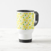 Yellow Lemons Travel Mug Reisebecher (VorderseiteRechts)