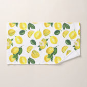 Yellow Lemons Watercolor Fruchtmuster Badhandtuch Set (Handtuch)