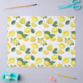 Yellow Lemons Watercolor Fruchtmuster Seidenpapier (Basteln)