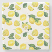 Yellow Lemons Watercolor Fruchtmuster
