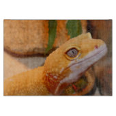 Yellow Leopard Gecko Cutting Board Schneidebrett (Vorderseite)