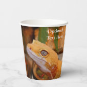 Yellow Leopard Gecko Pappbecher (Rückseite)