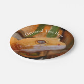 Yellow Leopard Gecko Pappteller (Schrägansicht)