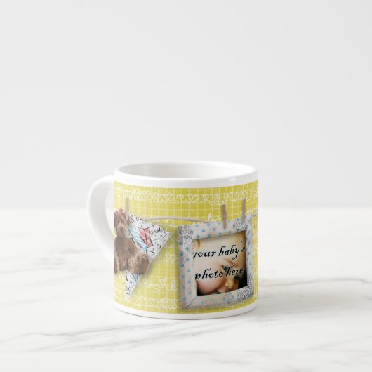 Yellow Liebe XOXO Cherish Teddy Bears Baby Tasse (Vorderseite Links)