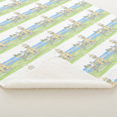 Yellow Lighthouse Sherpa Blanket Sherpadecke (3/4)