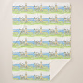 Yellow Lighthouse Sherpa Blanket Sherpadecke (Vorderseite)