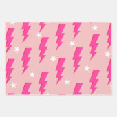 Yellow Lightning Blue Background Y2K Muster Geschenkpapier Set (Vorderseite 2)