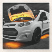 Yellow Lights Van Glasuntersetzer (Vorderseite)