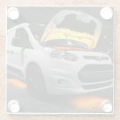 Yellow Lights Van Glasuntersetzer (Rückseite)