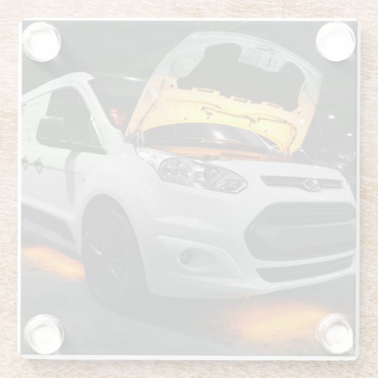 Yellow Lights Van Glasuntersetzer (Rückseite)