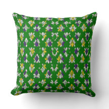 YELLOW LILA GREEN MARDI GRAS FLEUR DI LIS