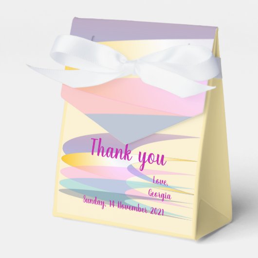 Yellow Lila Pink Fevor Box Zelt Geschenkschachtel (Vorderseite)