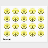 Yellow Lilie Stickers (Blatt)