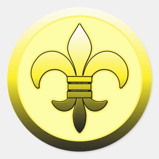 Yellow Lilie Stickers (Vorderseite)