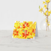 Yellow Lilies Note Card Karte (Gelbe Blume)
