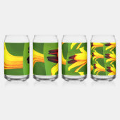 Yellow Lilies Pattern Dosenglas (Hinten)