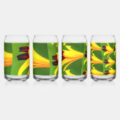 Yellow Lilies Pattern Dosenglas (Vorderseite)