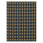 Yellow Lily Flower Abstract Art Tischdecke (Vorderseite)