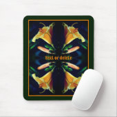 Yellow Lily Flower Abstract Personalized Mousepad (Mit Mouse)