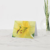 Yellow Lily Flower Art Personalized (Vorderseite)