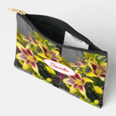 Yellow Lily Lilies Flower Girls Name Zubehörtasche (Offen)