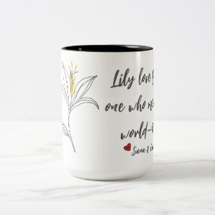 Yellow Lily Mütter Day Tasse
