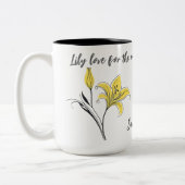 Yellow Lily Mütter Day Tasse (Links)