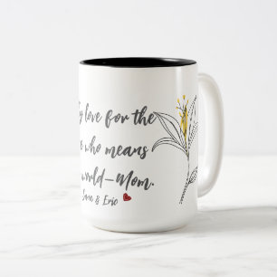 Yellow Lily Mütter Day Tasse