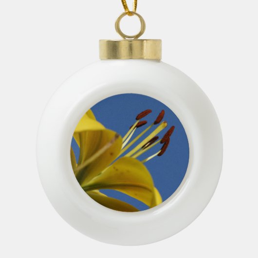 Yellow Lily Ornament (Vorderseite)