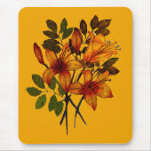 Yellow Lily Print on Mousepad (Vorne)