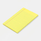 Yellow Lined School Notebook Paper Post-it N Post-it Klebezettel (angewinkelt)