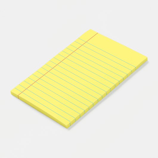 Yellow Lined School Notebook Paper Post-it N Post-it Klebezettel (angewinkelt)