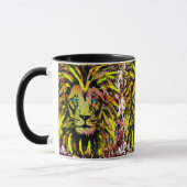 Yellow Lion Head Coffee Cup - Lion Face Tasse (Links)