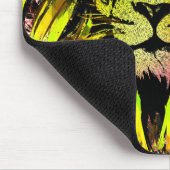 Yellow Lion Head Mouse Pad - Lion Mousepad (Ecke)
