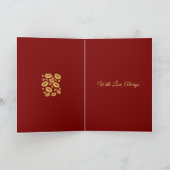 Yellow Lip Print Flirtatious Fun Karte (Innenseite)