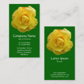 Yellow Lisianthus - Tiefe Gras grün Visitenkarte (Vorne/Hinten)