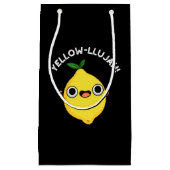 Yellow-llujah Funny Lemon Pun Dark BG Kleine Geschenktüte (Vorderseite)