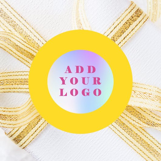 Yellow-Logo Runder Aufkleber