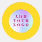 Yellow-Logo Runder Aufkleber (Vorderseite)