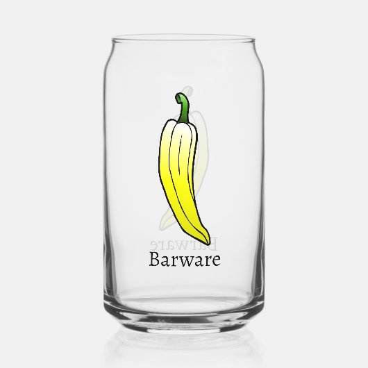 Yellow Long Sweet Pepper Dosenglas (Rückseite)