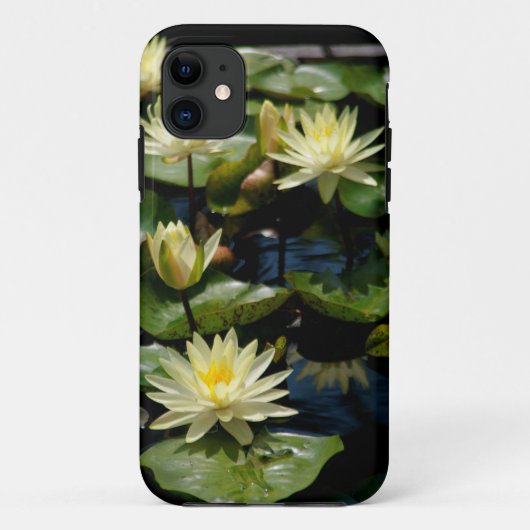Yellow Lotus Waterlilly Handy Case-Mate iPhone Hülle (Rückseite)