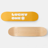 Yellow Lucky One Skateboard (Horizontal)