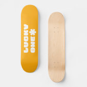 Yellow Lucky One Skateboard (Vorderseite)