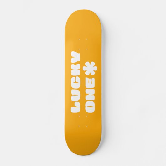 Yellow Lucky One Skateboard (Vorderseite)