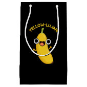 Yellow-lujah Funny Banana Pun Dark BG Kleine Geschenktüte (Vorderseite)